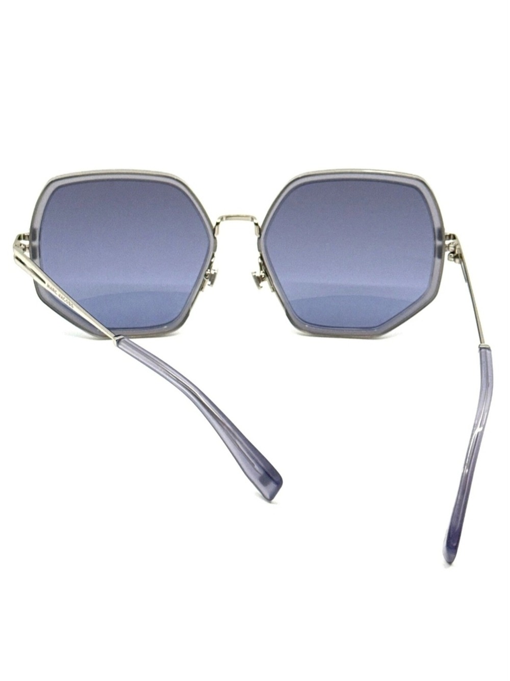 Marc Jacobs Silver Metal Frame Sunglasses with Dark Gray Lenses - Picture 11 of 12